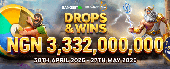 Drops & Wins Mega Jackpot promotion banner